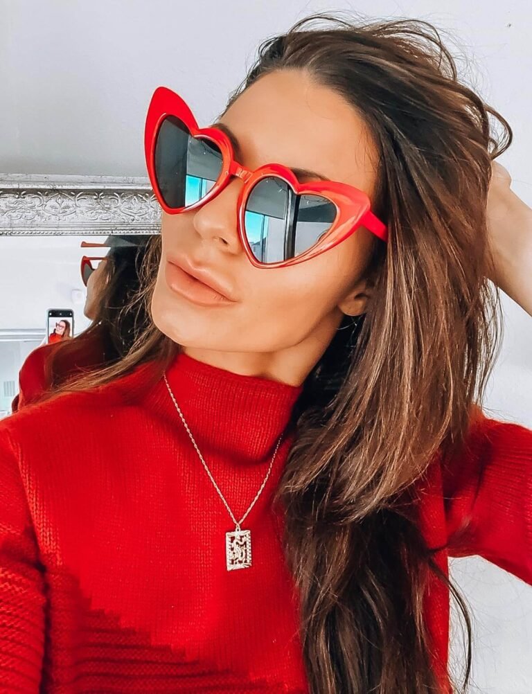 Red Valentines Heart Sunglasses