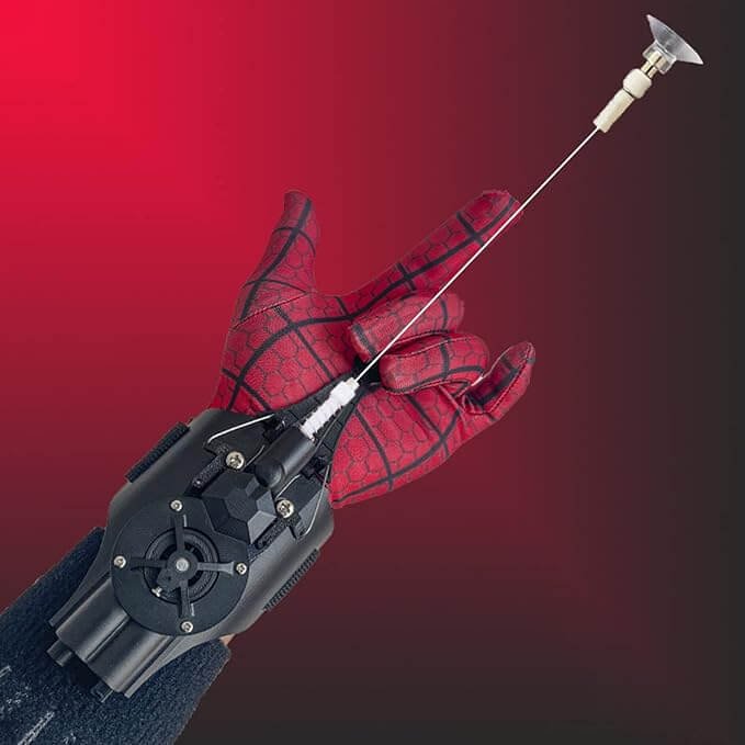 Spiderman shooting hand